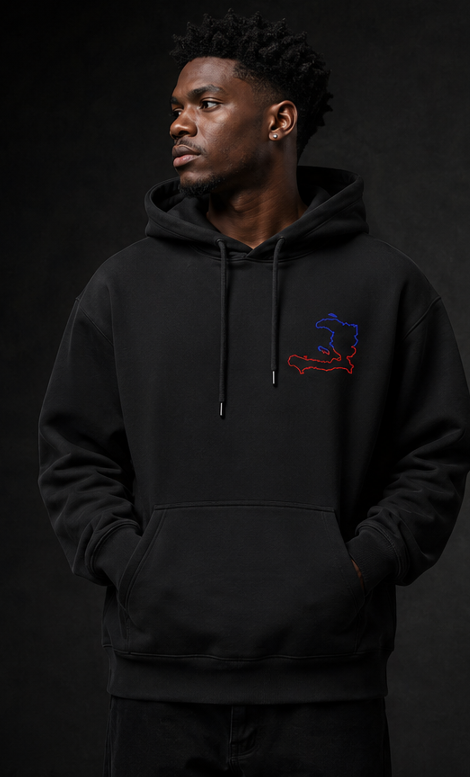 AYITI HISTORY BLACK HOODIE UNISEX