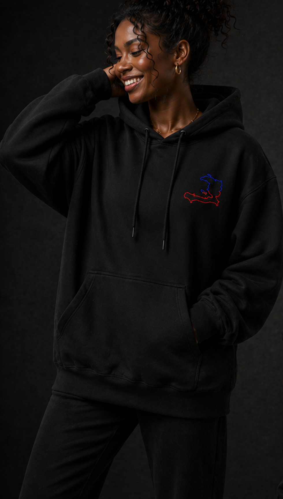 AYITI HISTORY BLACK HOODIE UNISEX